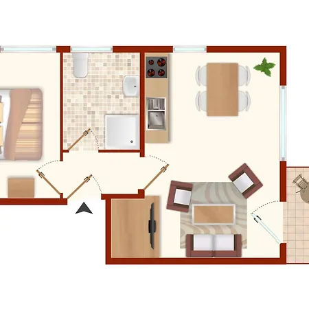 Kapitaenshaus 11 Апартаменты